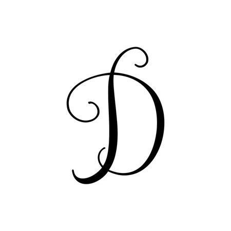 Precision Metal Art Precision Metal Art INITIAL-D-18BLK 18 in. Initial Monogram Letter D Steel Laser Cut Wall Art in Matte Black INITIAL-D-18BLK